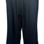 Land'n Sea Linen Wide Leg Pant Women L Black Pull On Coastal Beach Boho Relaxed Size L Photo 0