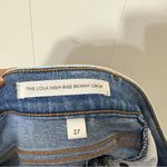 Denim Forum The Lola High Rise Skinny Crop Jeans Size 27 Light Wash Blue Photo 9