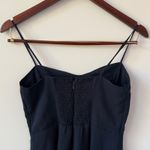 Abercrombie & Fitch ‎ Camille Women Size Small P Blue Satin Side Slit Midi Dress Photo 5