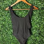 Aerie  Deep Back Plunge Black Swimsuit Sz Small Photo 0