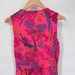 Fresh Produce  Dress‎ Womens Medium Cotton Pink Floral Print Pockets Vintage Photo 5
