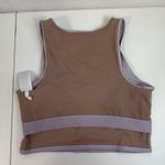 Athleta  M Medium Sports Bra Conscious Lace Crop Top Shasta Purple Light Impact Photo 7