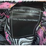 Vitriol Caedia Skull Lightning Pink Grey Women Shirt Size M Button Photo 9