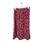 SAG HARBOR Red Patterned Floral Paisley Vintage Maxi Skirt Petite Small Red Size undefined Photo 2