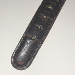 Carriage Gold Tone Dark Brown Leather Classic Watch Wristwatch NEW BATTERY Photo 9