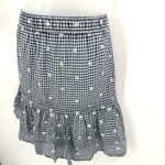 Madewell Embroidered Tiered Pull-on Mini Skirt Gingham Check Women’s S Photo 1
