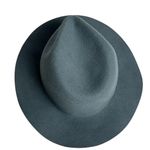 Anthropologie  Women's Blue Wool Fedora Hat One Size Travel Friendly Photo 4