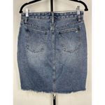 Sam Edelman  Medium Blue Wash The Riley Asymmetrical Raw Hem‎ Denim Jean Skirt 29 Photo 2