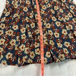 LuLaRoe Madison Women's 3XL Navy Floral Skirt with Pockets Stretch Waist Photo 2