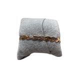 Rose Gold and Silver Leaf Bracelet, Like New, Authentic Photo 2