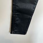 AG Adriano Goldschmied NWOT Black Faux Leather The Zip Up Ankle Legging Size 27 Photo 3