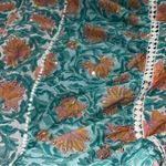 Miss June Paris Women’s Size S Blue Pink Floral Print Sequin Ruffled Byron Skirt Photo 5