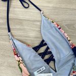 The Bikini Lab  Floral Plunge Halter One Piece Photo 7