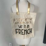 Etsy If You Can't Say Anything Nice Say It In French Tote Bag Photo 1
