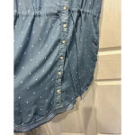 Thread & Supply Cap Sleeve Tencel Chambray Denim Tie Waist Dress Blue Small‎ S Photo 5
