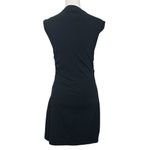 Reformation  Alden Knit Mini Dress Women’s Medium Black Sleeveless Ruched Photo 6