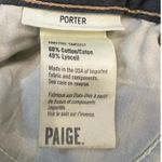 Paige Porter Mid Rise Boyfriend Straight Jeans, Med Wash Distressed NEW, size 28 Photo 4