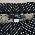 St. John Evening Skirt Womens 2 Pencil Sequin Chevron Pailette Santana Knit Photo 4