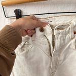 Slvrlake Ecru Cream White Tan Stitch Wide Leg Crop Ankle Fray Jeans 26 Photo 4