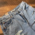 Levi's Ribcage Straight Ankle Med Wash Distressed Denim Jeans Women Size 32 x 27 Photo 7