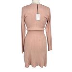 Lucky Brand Blush Cable Knit Sweater Dress Pink Size Petite Medium NWT Photo 7