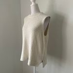 Abercrombie & Fitch white knit sleeveless sweater vest size L Photo 2