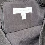 Dress the Population New  Alana black ruched midi dress with slit size L Photo 4