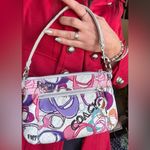 Coach Authentic 1941 POPPY shimmery Leather/thick Cotton zip closure wristlet Photo 11