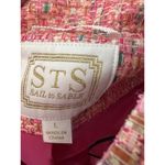 Sail To Sable STS  L Button Jacket Blazer Neon Tweed Pink Gold Career Barbie Photo 7