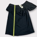 Impressions NWT Boutique One Shoulder Chiffon Lined Little Black Dress Size M Photo 4