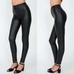 American Apparel Black Pleather Pants XS Photo 1