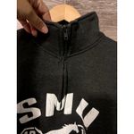 Champion SMU Sweater Pullover Gray size Large Dallas Texas 1/4 zip Photo 2