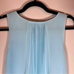 BCBGeneration BCBG light blue pleated trapeze mini dress Photo 7