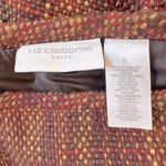 Liz Claiborne Vintage ‘00s Brown & Burgundy Textured Knee Length Skirt Photo 7