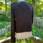 Anthropologie  Tweed Brigade Jacket Coat Cartonniers 8 M Cropped Brown Photo 1