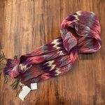 Minicci Multicolored Fashion Scarf with Tassles One Soft Stretch Size NWT Photo 3