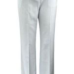 BCBGMAXAZRIA Women's White High Waisted Straight Leg Trouser Dress Pants Size 0 Photo 0