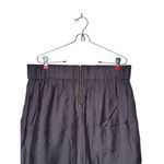 Loft Women's Mini Skirt Elastic Waist Lined A-Line Pleated Zipper Back Gray 12 Photo 7