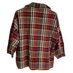 The Great  Top Womens Size 0 Red Journey Plaid Quarter Zip Bluegrass Drawstring Photo 1