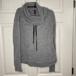 Vince Camuto Cowl Neck Top Women's Size Large Ribbed Gray Long Sleeves Casual Photo 8