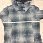 The North Face Women's Plaid Fleece Pullover Cowl Blue and gray Hoodie Size S Photo 8