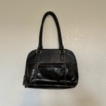 Vintage Tignanello Handbag‎ Black Genuine Leather Purse Tote Photo 5