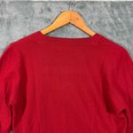 Vintage Sonia Rykiel Knits Square Cutout Neckline Red Wool Blend Sweater Size M Photo 6
