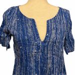 Anthropologie Maeve blue white blouse size US 0 OB482365 Photo 2