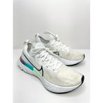 Nike  Athletic Sneakers Size 10 Women's React Infinity Run Flyknit White Ombre Photo 2