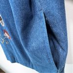 Vintage 90s Y2K Alfred Dunner Beaded Floral Embroidered Denim Chambray Jacket Blue Size undefined Photo 8