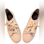 Tommy Hilfiger Toni Monogram Canvas Sneakers White Lace-Up Low Top 8.5M in GUC Photo 3
