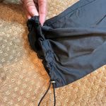 A New Day Black Satiny Drawstring Ankle Loose SZ 10 Athleisure Street Style Photo 9