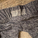 PINK Ultimate Charcoal Gray Halter Sports Bra Light Support Large Photo 2