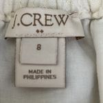 J.Crew Linen Blend Paperbag Stretch Waist Mini Skirt Ivory Size 8 Photo 8